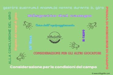 Il decalogo dell’Influgolfer: 7. Alla conclusione del giro, verifica dei risultati.